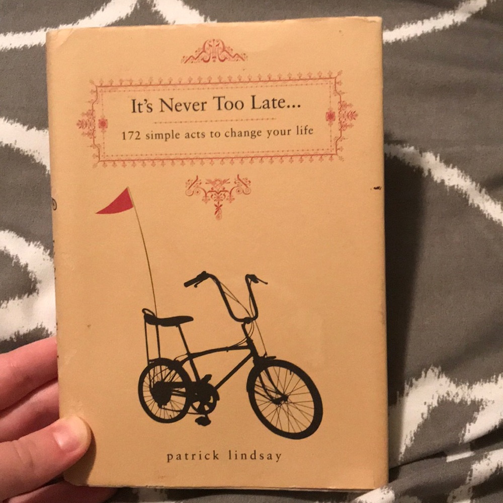It’s never too late book